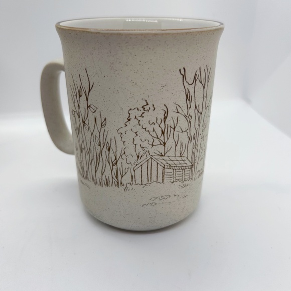 Set of 4 Vintage Collection Manoir Stoneware Canadiana Mugs - Picture 3 of 9